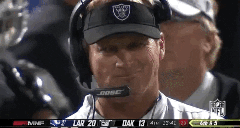 Image result for jon gruden laughing gifs