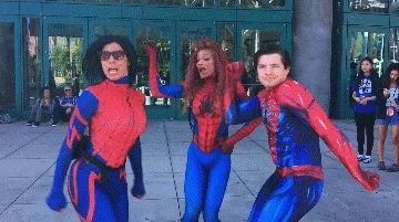 spider-man dancing GIF