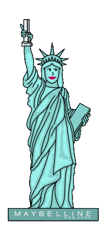 Statue Of Liberty Nyc Sticker by Maybelline