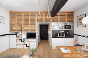apartment compact loft GIF