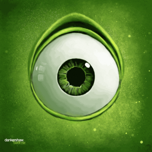 Image result for green eyed ogre gif