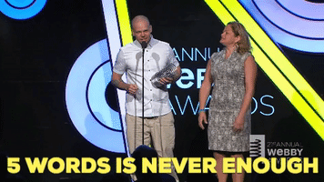 words speech GIF by The Webby Awards