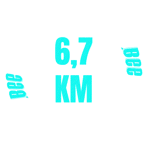 Runner Trail Sticker by Bee Experience Ever