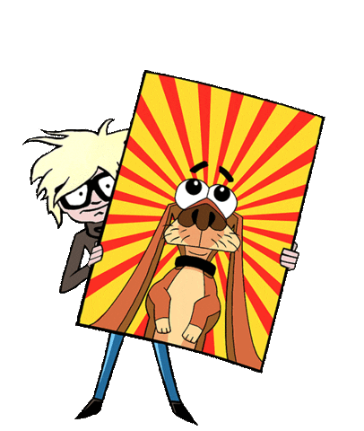 Excited Pop Art Sticker by Pop Your Pup!™