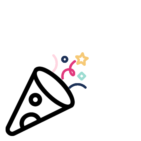 Confetti Celebrate Sticker by Jessica Brees Photography