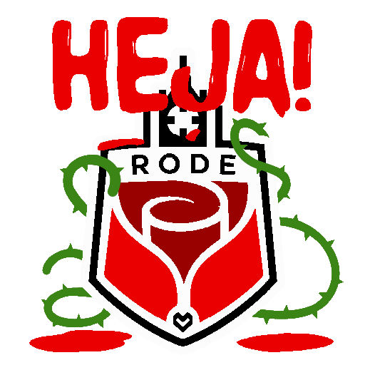 Rode Sticker by Imaji FC