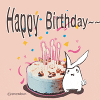 Celebrating Happy Birthday GIF by snowbun
