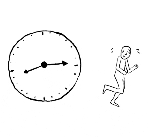 beat the clock running GIF by andregola