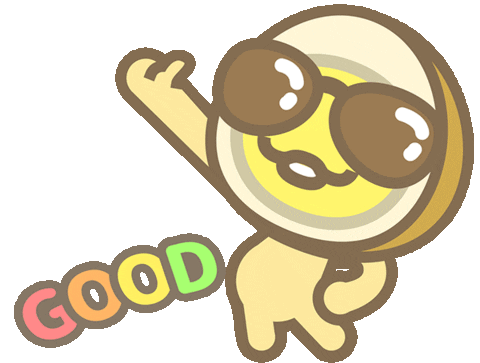 Egg Good Job Sticker by miluegg for iOS & Android | GIPHY