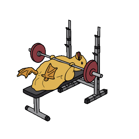 Gym Benching Sticker by kraftklaus