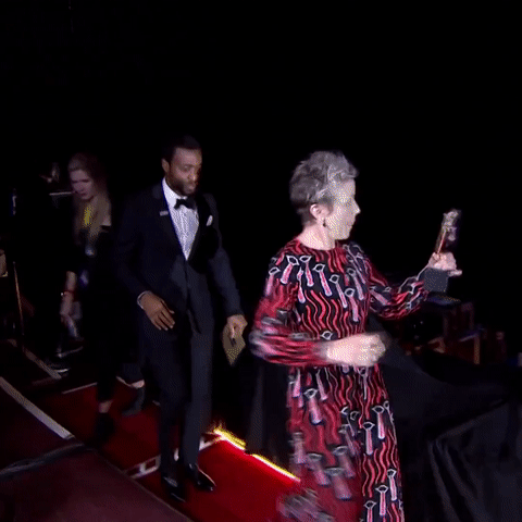 Frances Mcdormand Win GIF by BAFTA - Find & Share on GIPHY