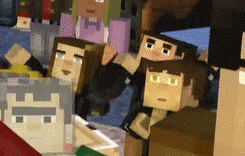 Happy Minecraft Story Mode GIF