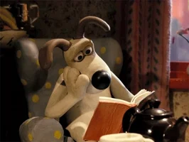 bored wallace and gromit GIF