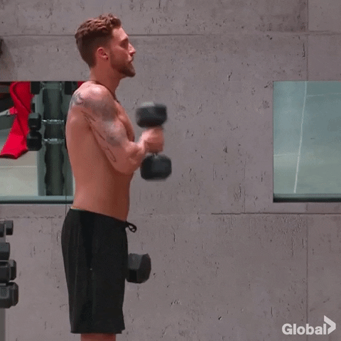 fitness weights GIF by Global TV