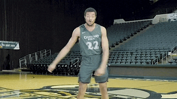 dance basketball GIF by Cleveland State University