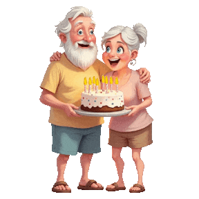 Happy Birthday Seniors Sticker