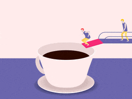 coffee jumping GIF by Nikolay Ivanov