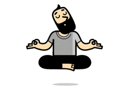 Gokceakgul man peace yoga beard GIF
