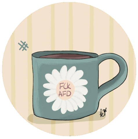 Fckafd Sticker by Kleinod-Illustrationen UG