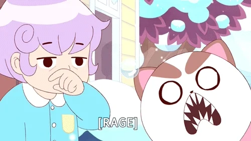 angry bee and puppycat GIF