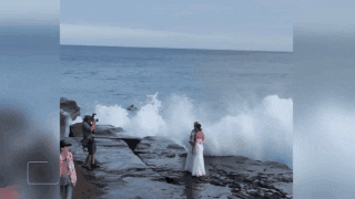 beach oops GIF by Inside Edition