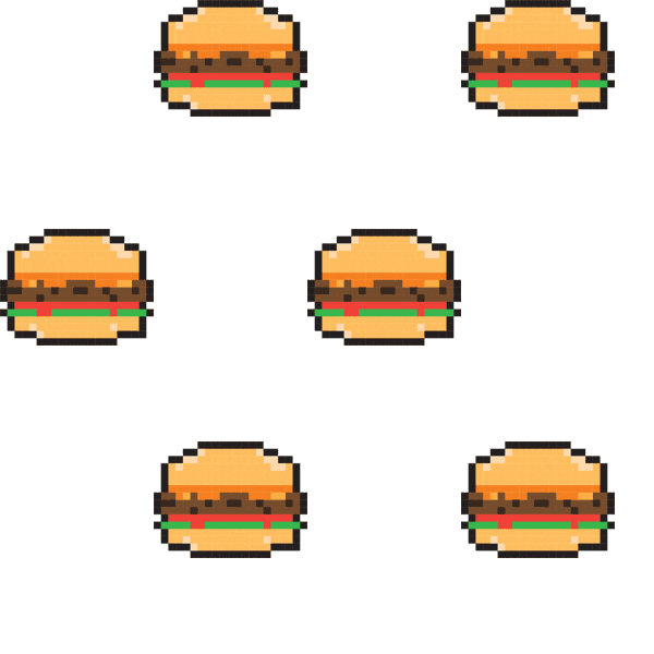 8-Bit Burgers Sticker by Burger Lounge