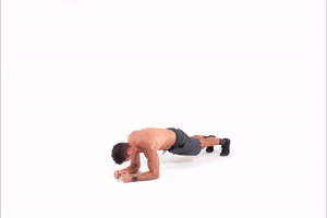 Reptile Plank To Pushup GIF