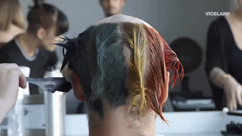 rainbow hair GIF by KING OF THE ROAD