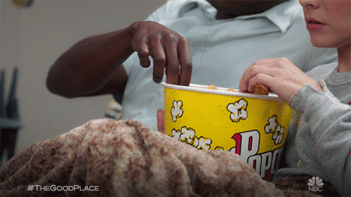 season 3 popcorn GIF by The Good Place