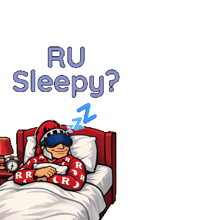Sleep Rutgers Sticker by rustudenthealth