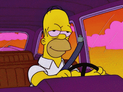 stoned the simpsons GIF