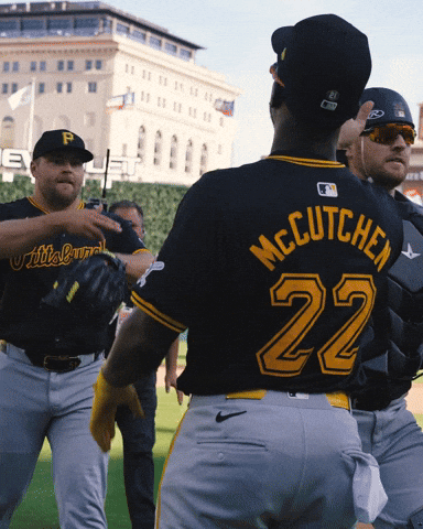 Lets Go Finger Guns GIF by Pittsburgh Pirates