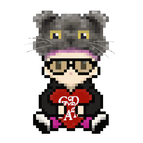 Blink Cute Cat Sticker