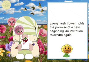 Flower Power Gnome GIF