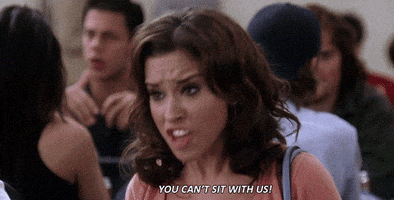 you cant sit with us mean girls GIF