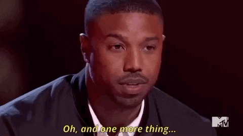 michael b jordan one more thing GIF by MTV Movie & TV Awards
