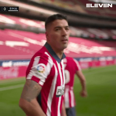 Luis Suarez Celebration GIF by ElevenSportsBE
