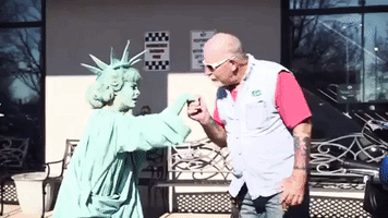 Lady Liberty Love GIF