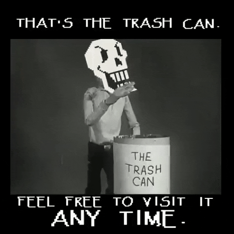 awe trash undertale papyrus get dunked on GIF