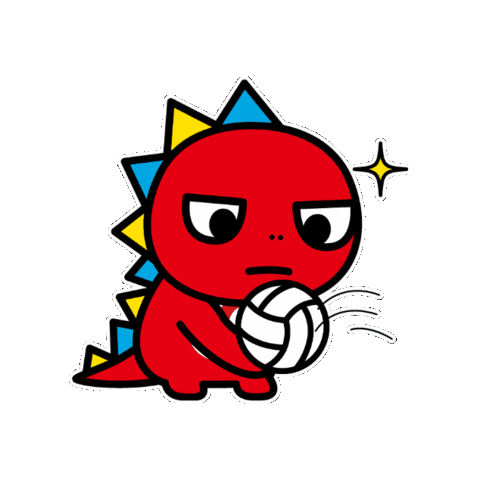 Volleyball 赤 Sticker by GAORA