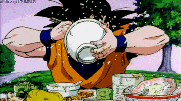 Goku-Eating GIFs - Find & Share on GIPHY