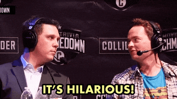 schmoedown That's hilarious GIF by Collider