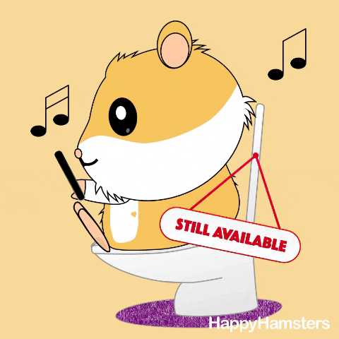 hamster toilet GIF by AM by Andre Martin