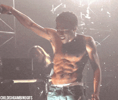 donald glover washboard abs GIF