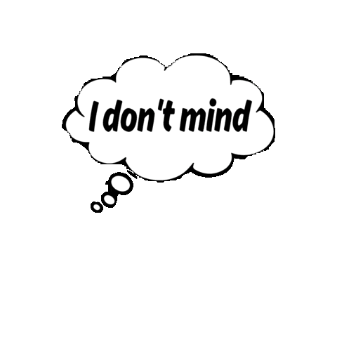 I Dont Mind Air Bubble Sticker by Your Shipping Center