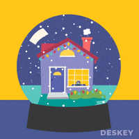 White Christmas Animation GIF by Deskey Branding
