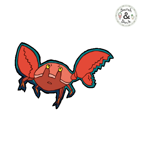 Sea Life Crab Sticker by Sarah & Duck