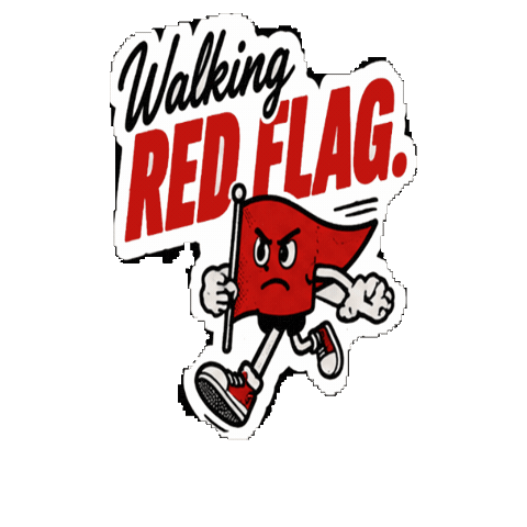 Red Flag Sticker by ROAR Active