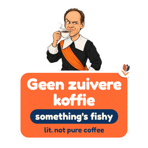 Suspicious Merchant Sticker by Dutch Fluency