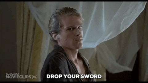 chuber channel princess bride drop your sword GIF